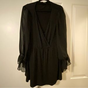 Torrid 5 black chiffon shirt